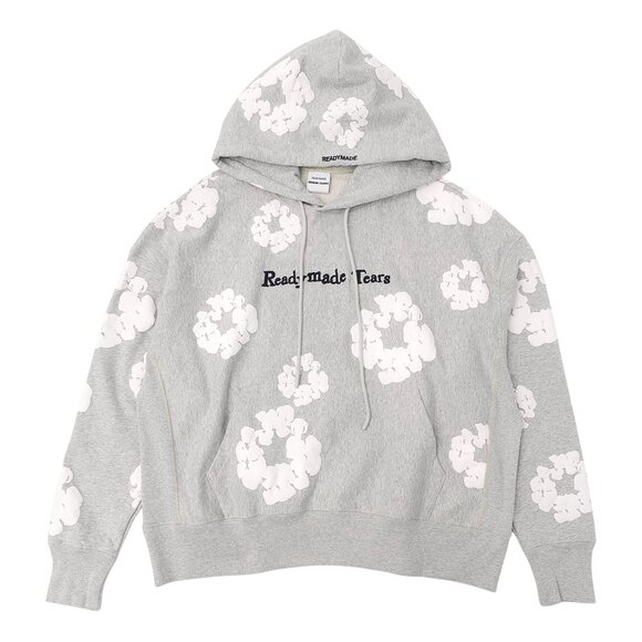 READYMADE x Denim Tears Cotton Wreath Hoodie Sweatshirt Grey - Picture 1 of 4